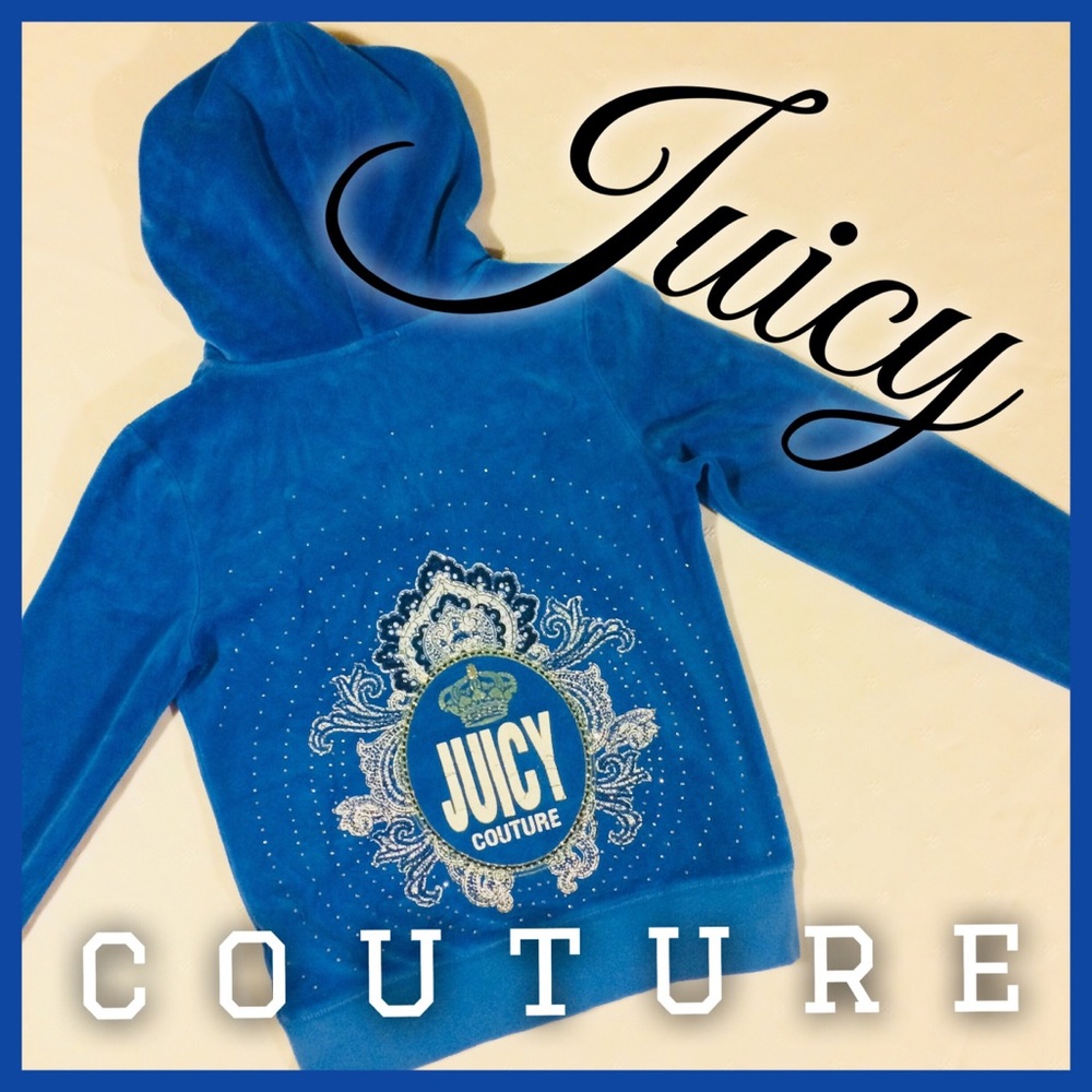 JUICY Blue Velour Hoodie